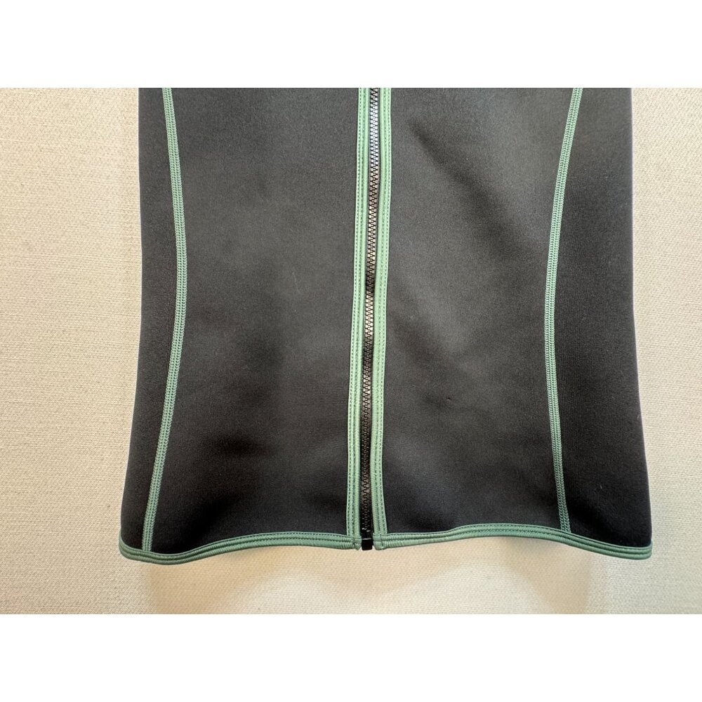 Crane Womens Sauna Sweat Suit Vest Size M Black Full Zip Activewear Training - Picture 6 of 11